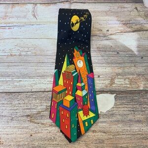 Addiction • Night Before Christmas Silk Tie • NEW!